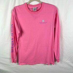 Simply Southern Women’s Pink Pineapple Shirt with Rhinestone Embellishments